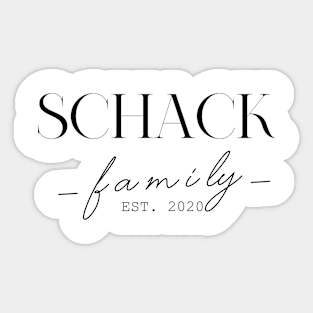 Schack Family EST. 2020, Surname, Schack Sticker